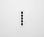 ZETR 13 Series 5 Gang grid and plate HPM white
