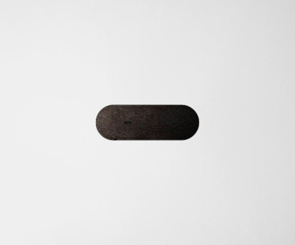 ZETR Dual USB-C Carbon Nano Cover Plate Black Steel Black