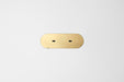 Dual USB-C Natural brass