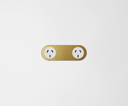 ZETR Double Powerpoint Carbon Nano Cover Plate Nano Brass White