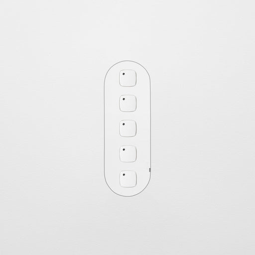 ZETR 13 Series 5 Gang Switch Grid With Faceplate