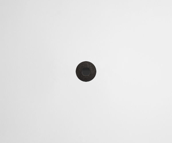 ZETR 48 Round Series 1 Gang Carbon Cover Plate Clipsal Black Steel