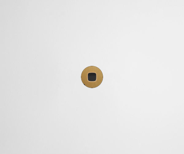 ZETR 13 Flush Series 1 Gang Carbon Cover Plate Nano Brass HPM