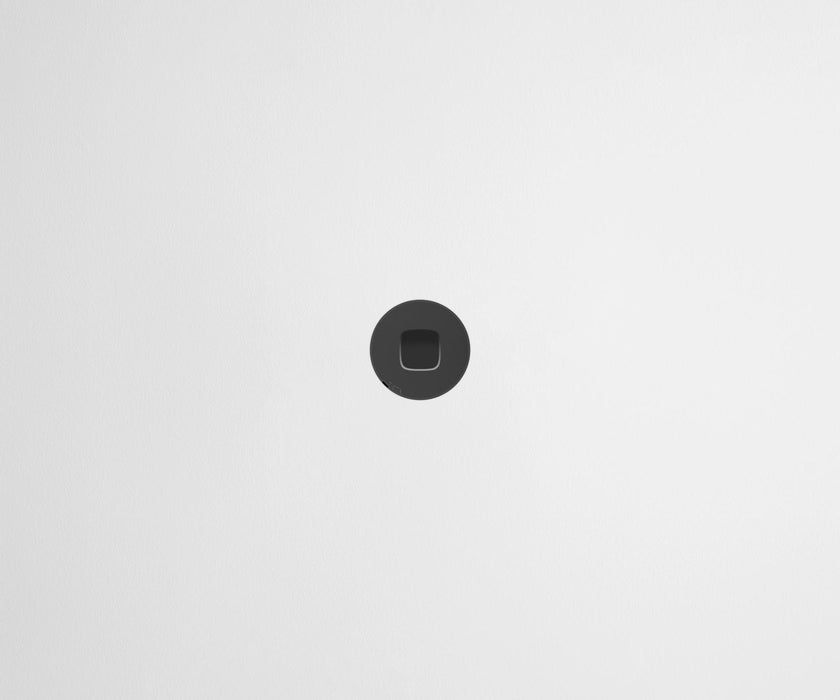 ZETR 48 Round Series 1 Gang Switch Grid HPM black