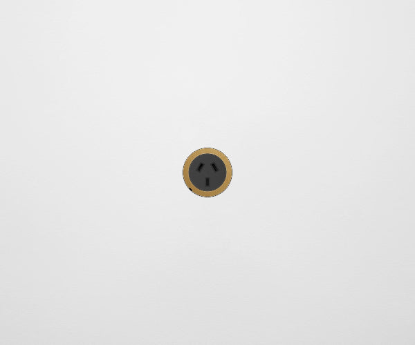 ZETR 48 Carbon Black Single Powerpoint Cover Plate Nano Brass