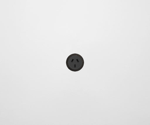ZETR 48 Carbon Black Single Powerpoint Cover Plate Black Steel