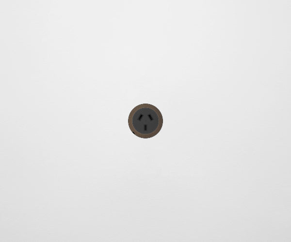 ZETR 48 Carbon Black Single Powerpoint Cover Plate Bronze