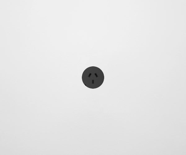 ZETR 48 Round Series Autoswitched Single Powerpoint black