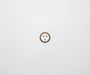 ZETR 48 Carbon White Single Powerpoint Cover Plate Aged Brass