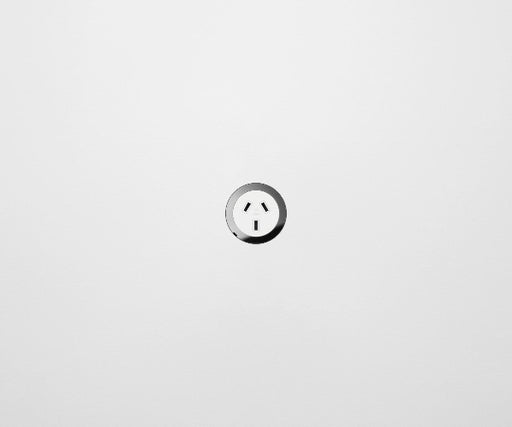 ZETR 48 Carbon White Single Powerpoint Cover Plate Mirror