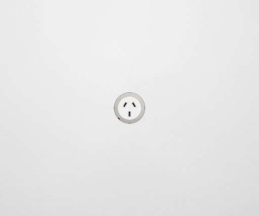 ZETR 48 Carbon White Single Powerpoint Cover Plate Steel