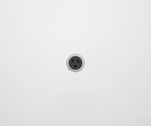 ZETR 48 Carbon Black Single Powerpoint Cover Plate With Round Pin Steel