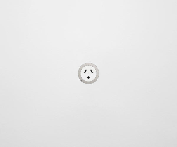 ZETR 48 Carbon Black Single Powerpoint Cover Plate With Round Pin Steel