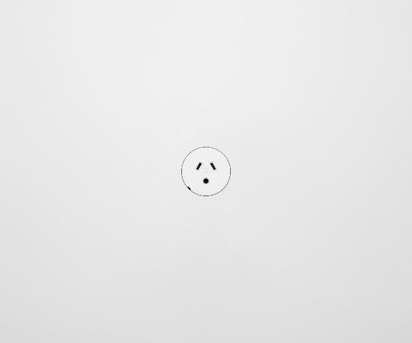 ZETR 48 Round Series Single Powerpoint Outlet With Round Pin