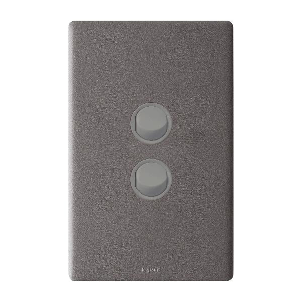 Legrand Excel Life IP66 2 Gang Weatherproof Switch, Available in 2 Colours