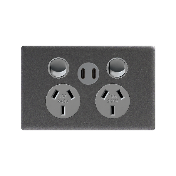 Universal Powerpoint Plug USB-C & USB-A Powerpoints | Fast Charging Outlets — Powerpoints and ...