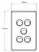 Flat Cat Switch Plate Vertical dimensions