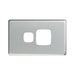 HPM Excel Single Powerpoint cover plate matt silver