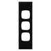 HPM Excel 3 Gang Architrave Switch Cover Plate Only black