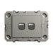 Legrand Arteor 770 2 Gang Complete Horizontal Switch Magnesium