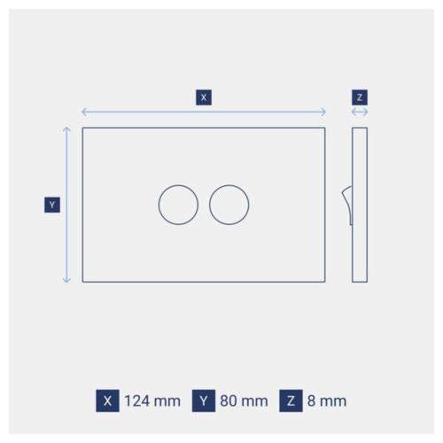 Legrand INSPYRA 2 Gang Switch Dimensions