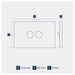 Legrand INSPYRA 2 Gang Switch Dimensions