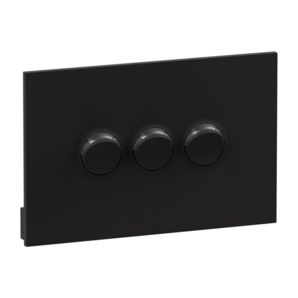 Legrand INSPYRA 3 Gang Switch Matte Black