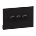 Legrand INSPYRA 3 Gang Switch Matte Black