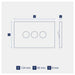 Legrand INSPYRA 3 Gang Switch Dimensions