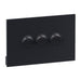 Legrand INSPYRA 3 Gang Switch Matte Grey