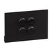 Legrand INSPYRA 4 Gang Switch Matte Black