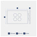 Legrand INSPYRA 4 Gang Switch Dimensions