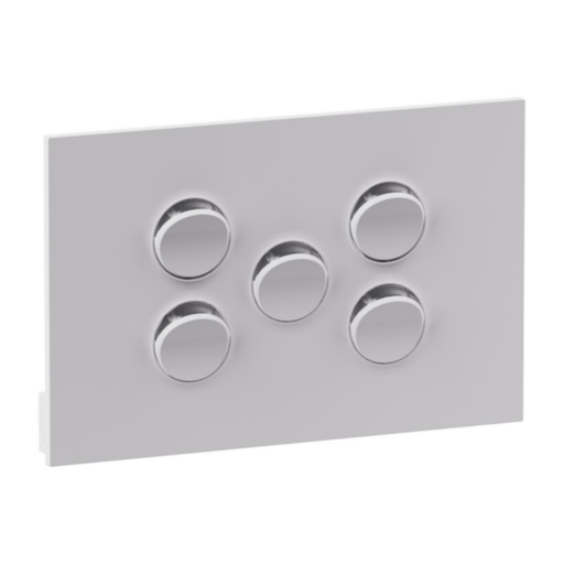 Legrand INSPYRA 5 Gang Switch Matte White