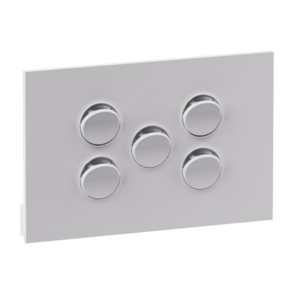 Legrand INSPYRA 5 Gang Switch Matte White