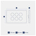 Legrand INSPYRA 6 Gang Switch Dimensions