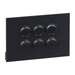 Legrand INSPYRA 6 Gang Switch Matte Grey