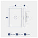 Legrand INSPYRA 1 Gang Switch Dimensions