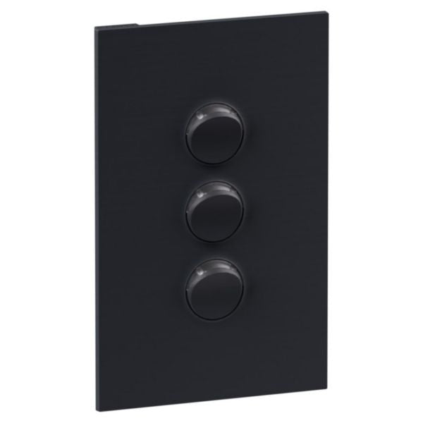 Legrand INSPYRA 3 Gang Switch Matte Grey