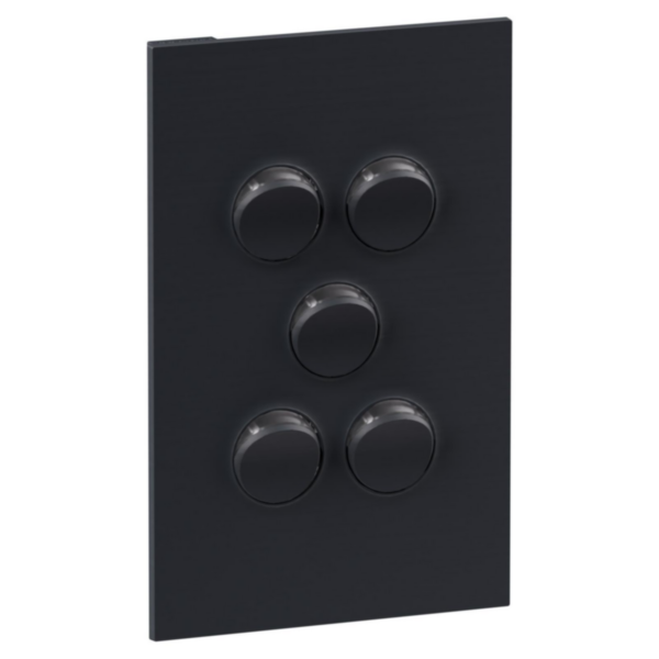 Legrand INSPYRA 5 Gang Switch Matte Grey