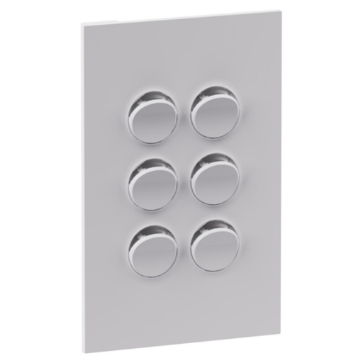 Legrand INSPYRA 6 Gang Switch Matte White
