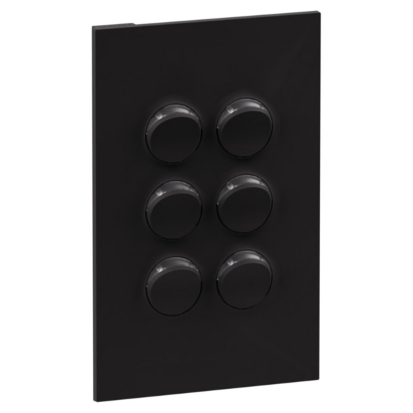 Legrand INSPYRA 6 Gang Switch Matte Black