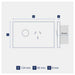 Legrand INSPYRA Single Powerpoint 20a dimensions