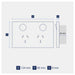 Legrand INSPYRA Double Powerpoint 10a Dimensions