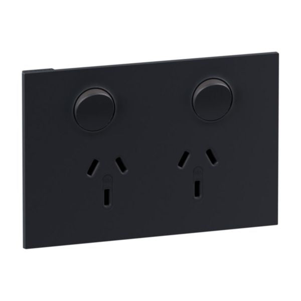 Legrand INSPYRA Double Powerpoint 10a Matte Grey