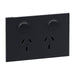 Legrand INSPYRA Double Powerpoint 10a Matte Grey