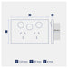 Legrand INSPYRA Double Powerpoint With Extra Switch Dimensions