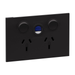 Legrand INSPYRA RCD Double Powerpoint 10mA Matte Grey