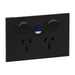 Legrand INSPYRA RCD Double Powerpoint 30mA Matte Black