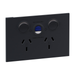 Legrand INSPYRA RCD Double Powerpoint 30mA Matte Grey