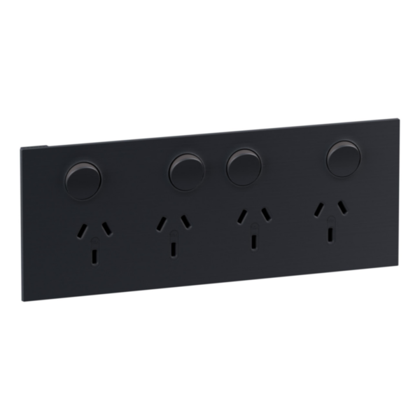 Legrand INSPYRA Quad Powerpoint 10a Matte Grey